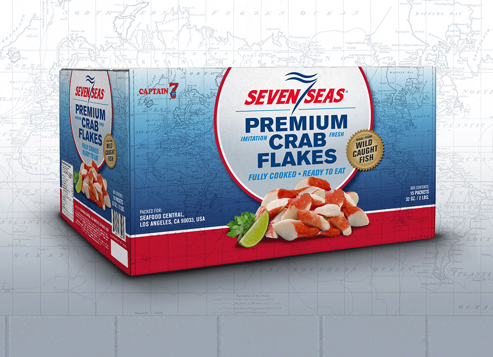 a box of crab flakes